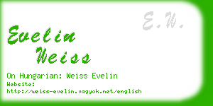 evelin weiss business card